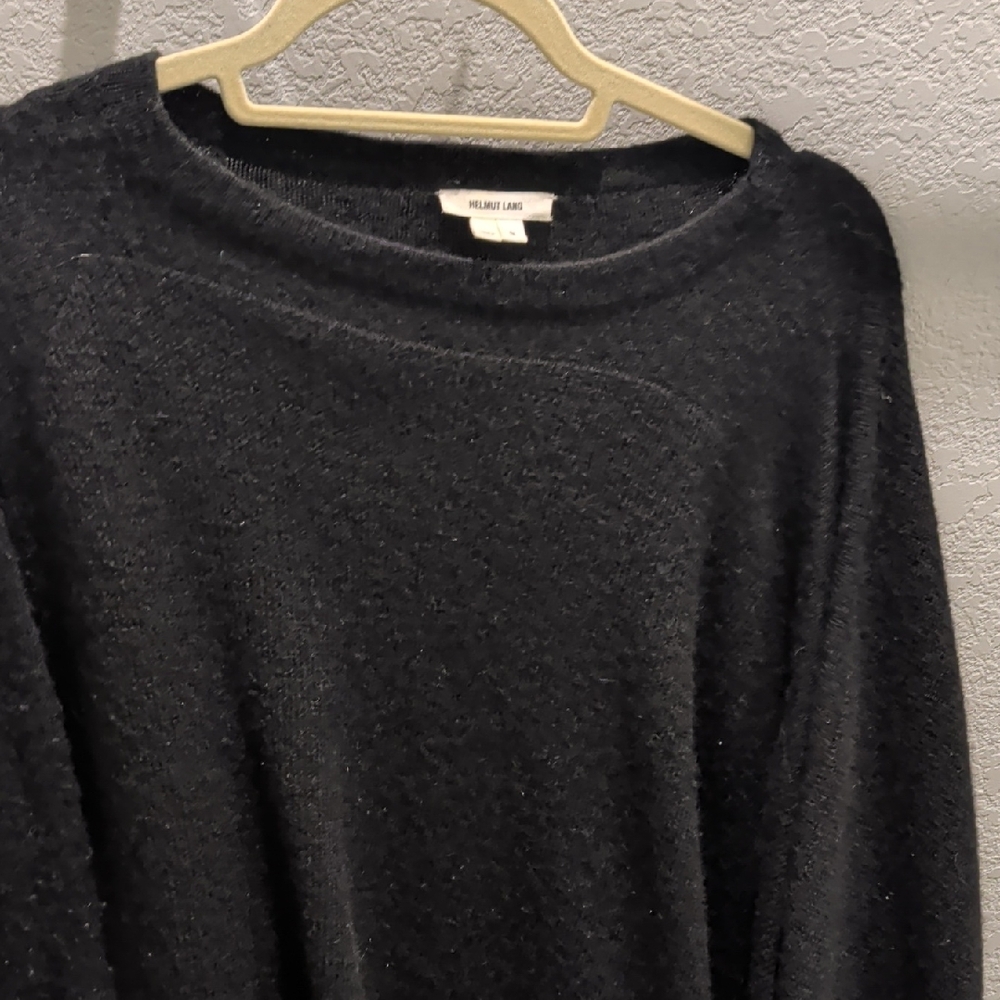 Helmut Lang Black Alpaca Sweater